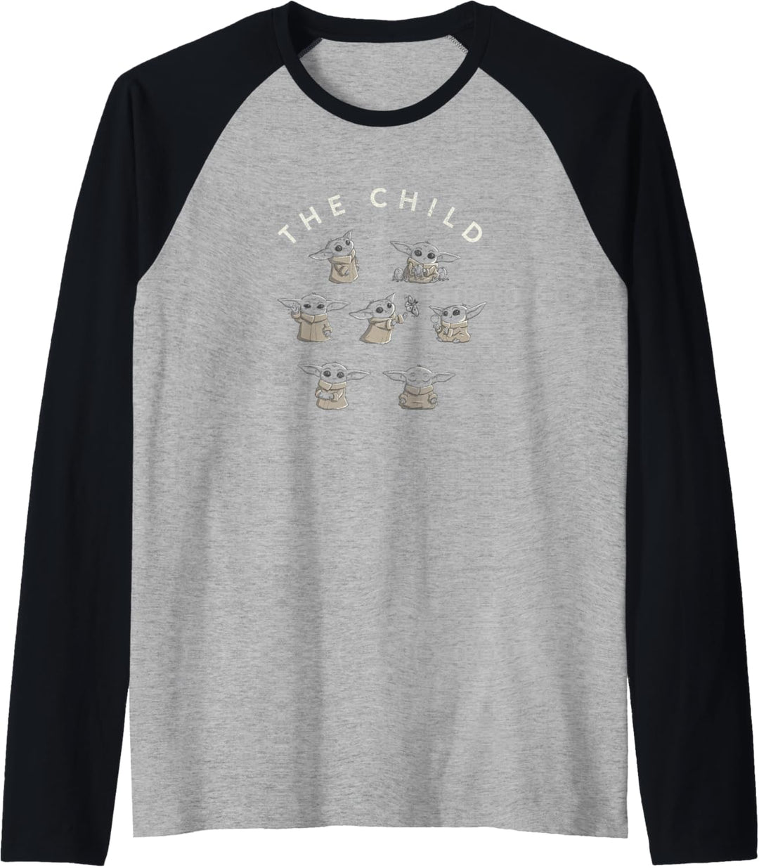 Star Wars The Mandalorian Child Circle Grid Raglan
