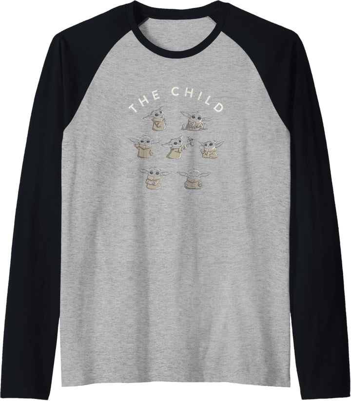 Star Wars The Mandalorian Child Circle Grid Raglan