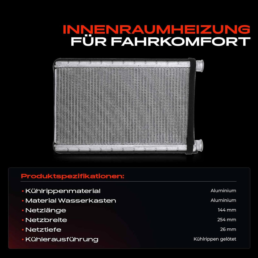 Frankberg Wärmetauscher Innenraumheizung Kompatibel mit 1er E81 E82 E87 E88 2004-2013 3er E90 E91 E9