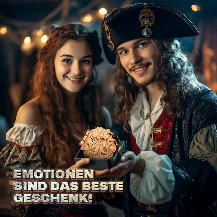 ESC WELT Blackbeard's Compass Puzzle Box - Escape Room in a Box - Denksportaufgabe - 3D Fluchtspiel