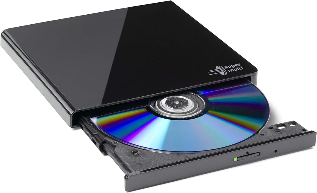 Hitachi-LG GP57 Externer Portabler Super-Multi DVD-Brenner, Ultra Slim, USB 2.0, DVD+/-RW, CD-RW, DV