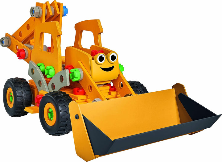 Eichhorn 109325105 - Bob der Baumeister - Constructor Bagger Baggi/Scoop, 142 teilig, FSC 100%, Made