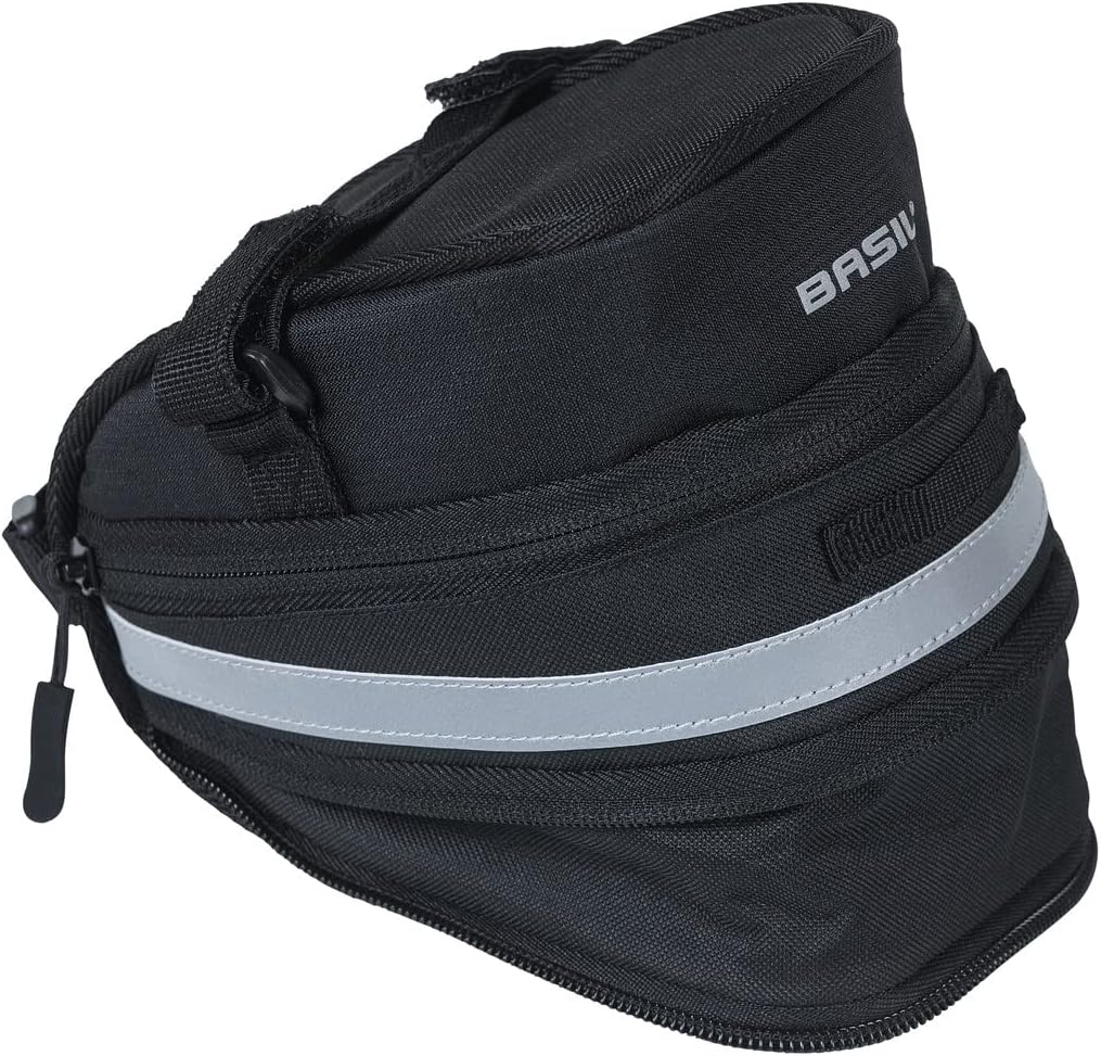 Basil Satteltasche Mada – 1 Liter – Schwarz – 11×10×9 cm, Schwarz