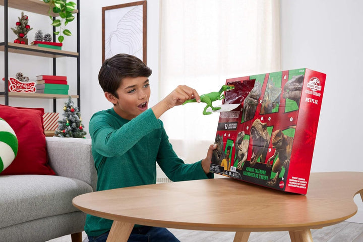 Jurassic World Chaostheorie Exklusiver Adventskalender mit 12 Türchen, 12 Tage voller Überraschungen