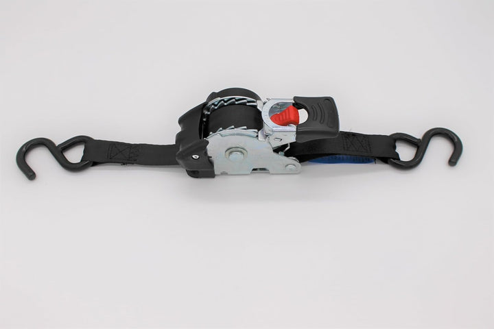 4 Stück Automatik Zurrgurt Spanngurt mit S-Haken 3,0m x 25 mm 300/600 daN