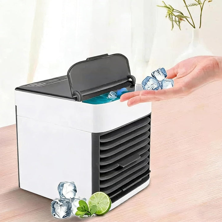 Mini-Klimagerät, tragbar, USB, Luftkühler mit Luftbefeuchter, Luftreiniger, 7 Farben, LED-Licht, 3 G