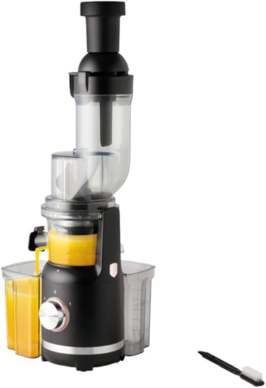 Berlinger Haus Schraubenentsafter | Slow Juicer in Schwarz-Roségold | 300W Motor mit leiser Technolo