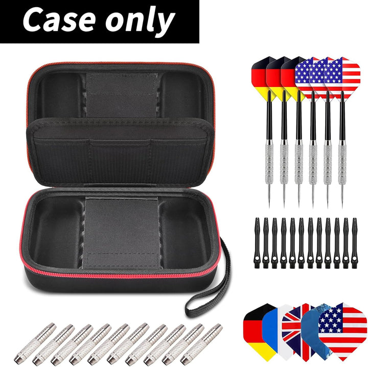 Dart Tasche Halter Aufbewahrungsorganizer für Stahlspitze und Weiche Spitze Darts, 12 pcs Dart Trage