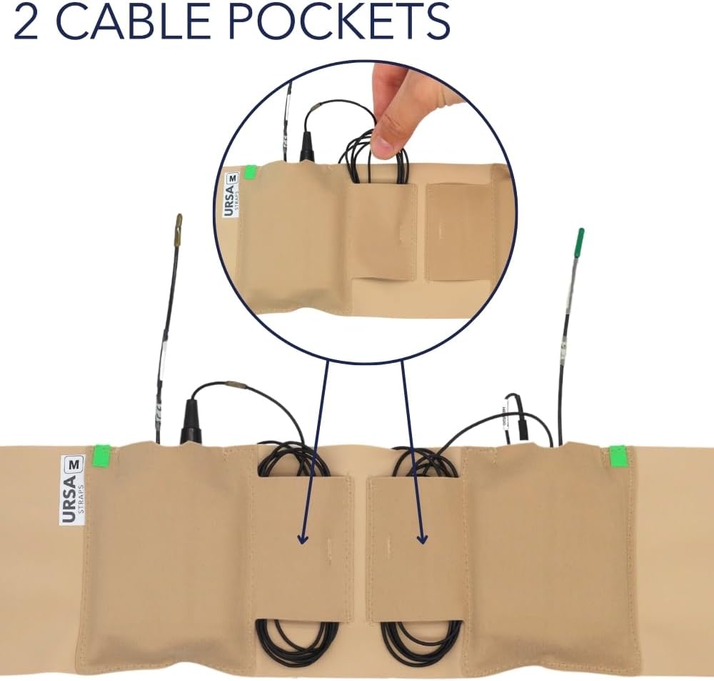 URSA Double Pouch Hüftgurt - Ultra Slim, Breathable & Stretchy Microphone Transmitter Straps Kompati