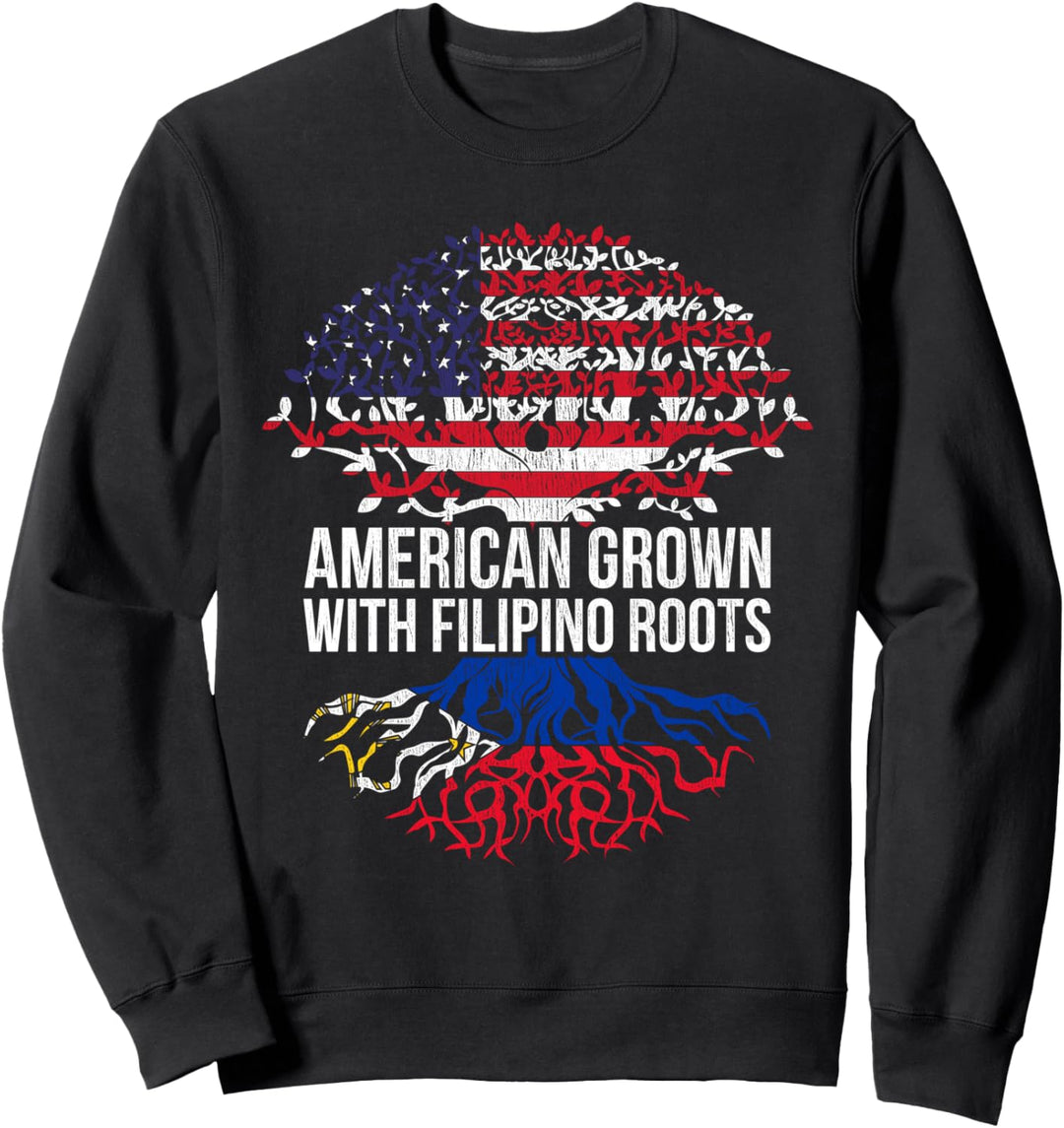 Amerikaner mit Philippinischen Wurzeln USA Philippinen Sweatshirt