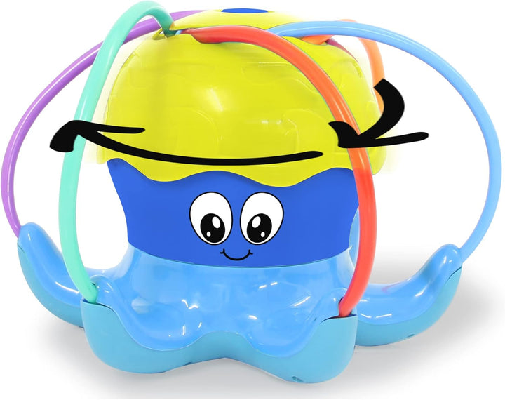 JAMARA 466800 Mc Fizz Wassersprinkler Oktopus-Schnelle Installation, Verbindung zu Standard Schlauch