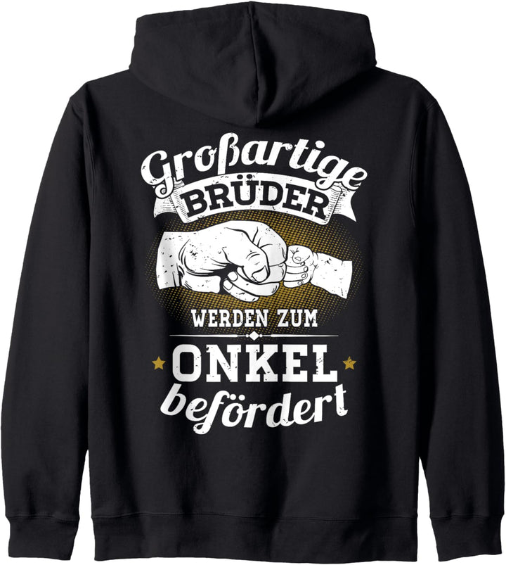 Grossartige Brüder werden zum Onkel befördert Bruder Geschenk Kapuzenjacke