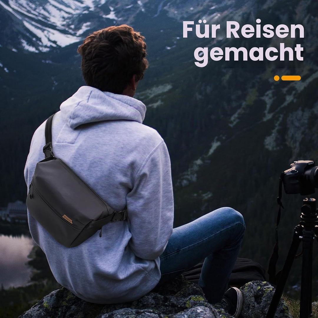 TARION Kameratasche Sling - Kamera Schultertasche Fototasche Umhängetasche DSLR SLR Tasche für Kamer