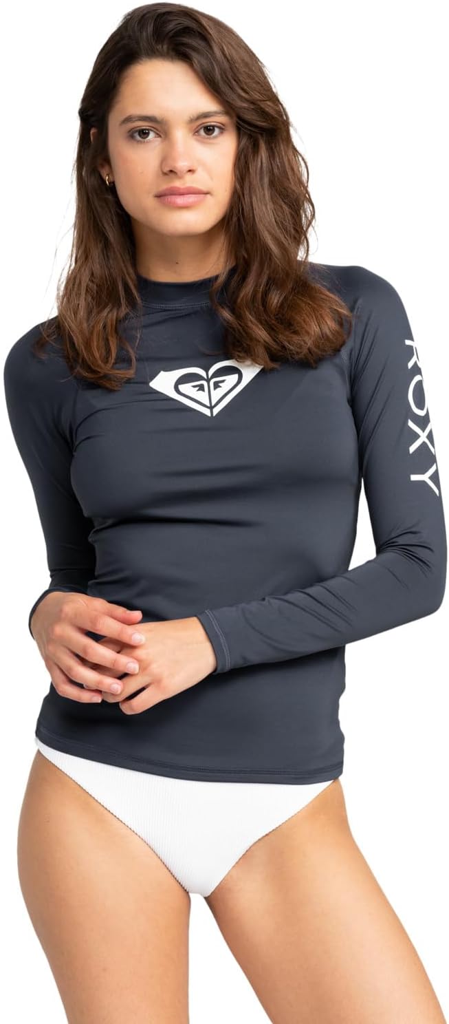 Roxy Damen Whole Hearted Ls Rx Rashguard (1er Pack) L Mood Indigo, L Mood Indigo