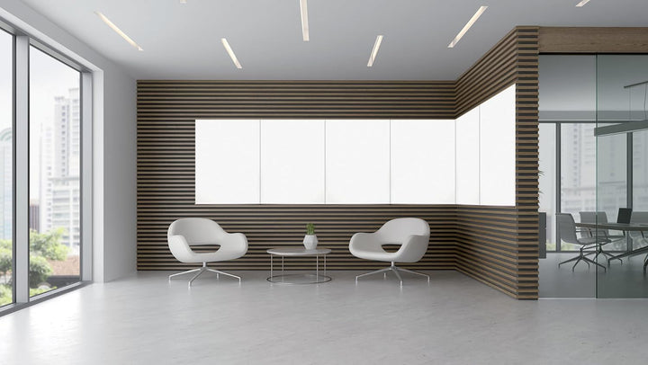 FRANKEN Whiteboard aus Glas, magnetisch und beschreibbar, Design-Schreibtafel ohne Rahmen, Magnettaf