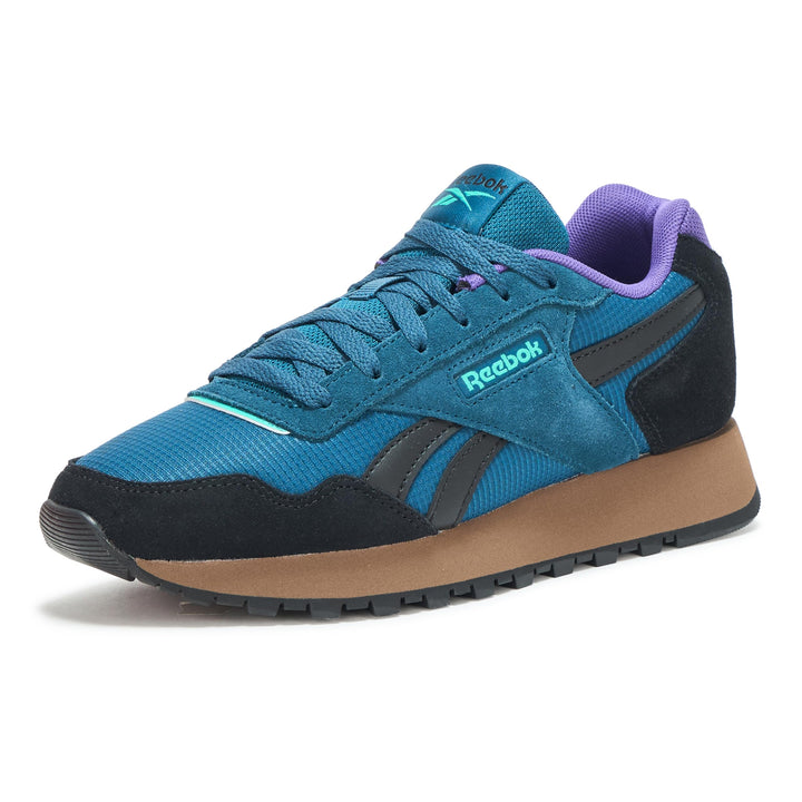 Reebok Damen Glide Sneaker 33/34 EU Escape Blue Utility Brown Black, 33/34 EU Escape Blue Utility Br