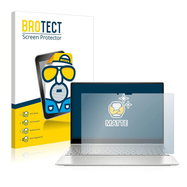 BROTECT Entspiegelungs-Schutzfolie für HP Envy x360 2-in-1 15-ey Matte Displayschutz-Folie, Anti-Ref