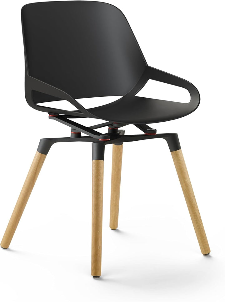 aeris Numo moderner Esszimmerstuhl – Schwingstuhl mit edlen Holzbeinen aus Eiche – Exklusiver Design