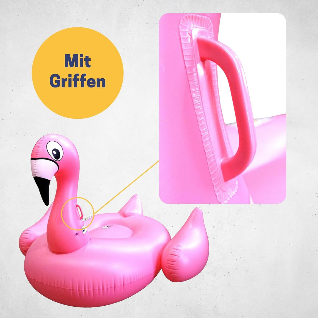 Best Sporting Schwimmtier Kinder Flamingo XXL 190x170x135cm I Schwimmtiere für den Pool I Wassertier