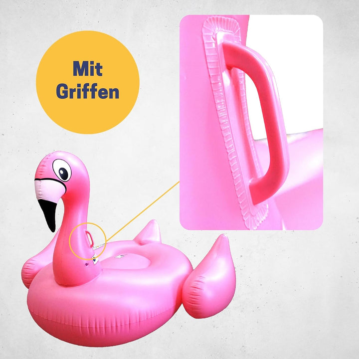 Best Sporting Schwimmtier Kinder Flamingo XXL 190x170x135cm I Schwimmtiere für den Pool I Wassertier