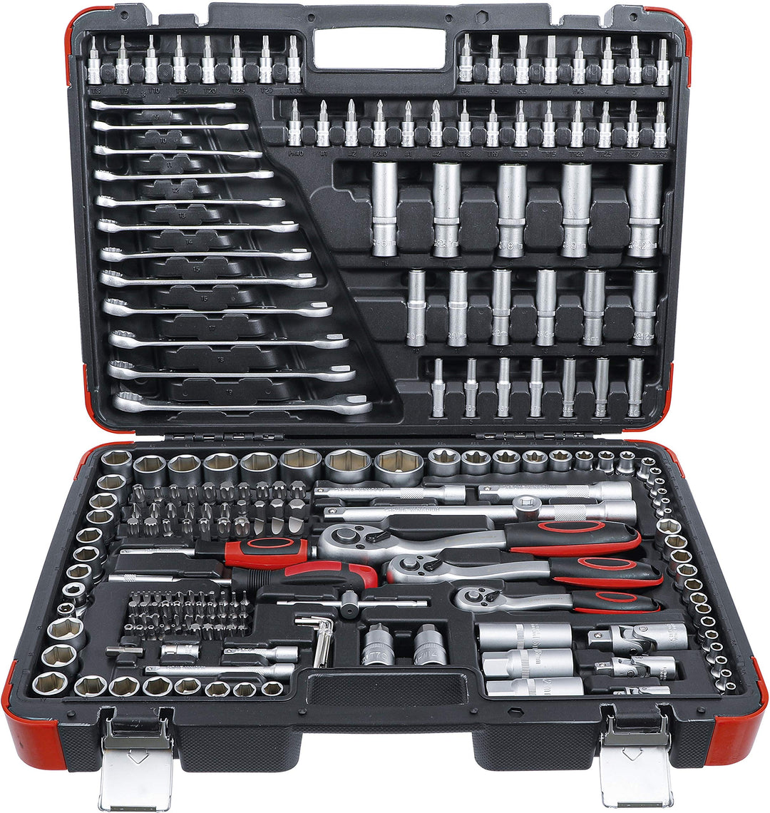 BGS Diy 15216 | Steckschlüssel-Satz | 216-tlg. | 6,3 mm (1/4") / 10 mm (3/8") / 12,5 mm (1/2") | Pro