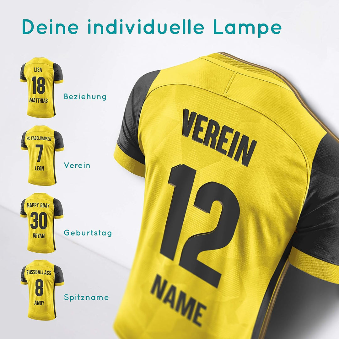 Elbeffekt Trikotlampe für Coburg Fans aus Holz - personalisierbares Geschenk - schenke Dein individu
