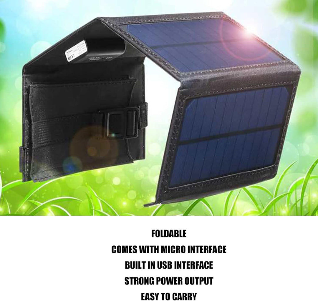 Haofy Solarpanel-Ladegerät 20 W 5,5 V Faltbares Tragbares Solarladegerät mit Starker Ausgangsleistun