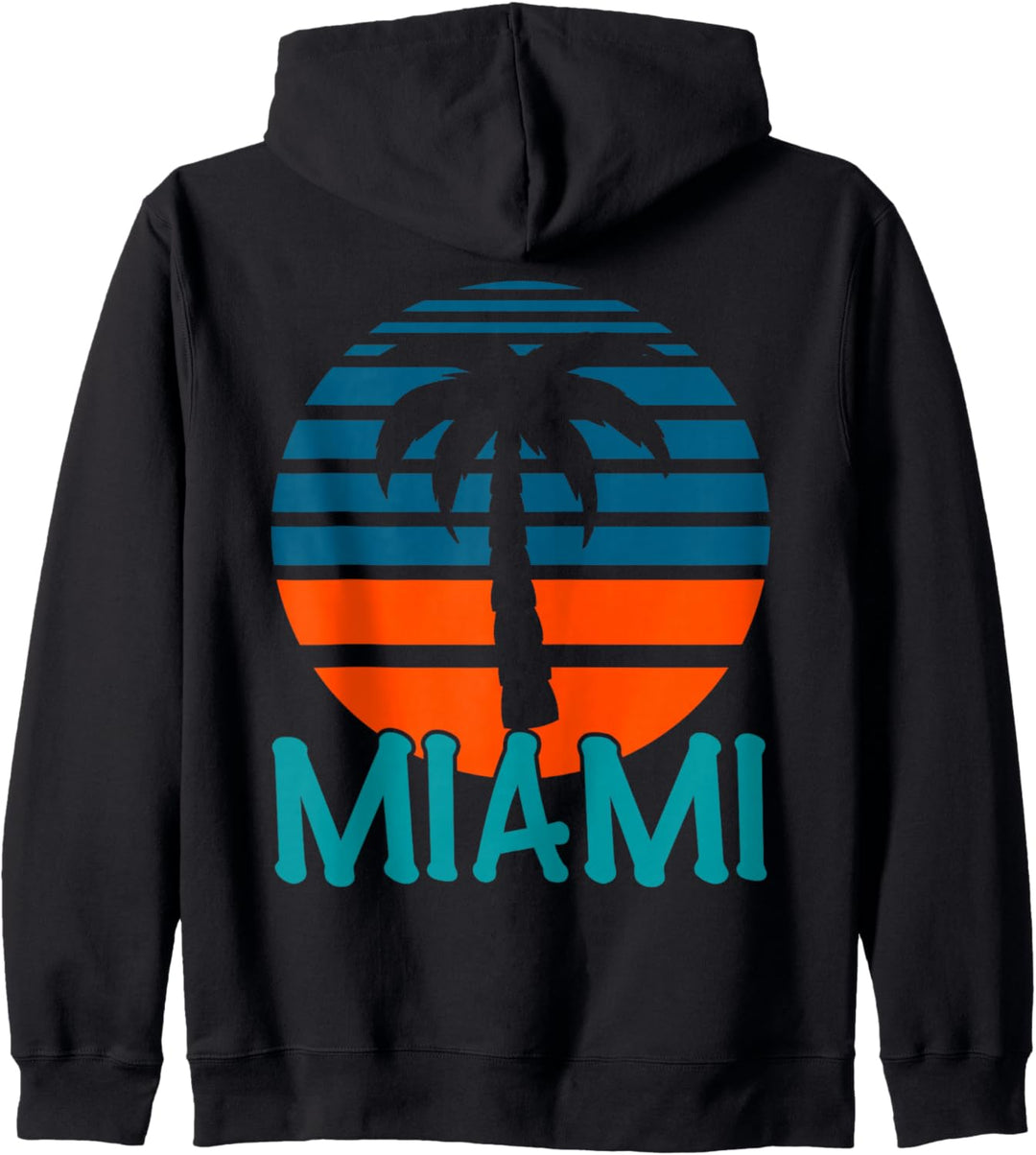 Miami Beach Retro Vintage Tropical Kapuzenjacke