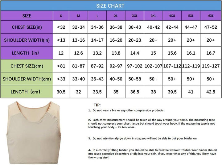 Idtswch Chest Binder for Transgender FTM Binder Compression Tomboy Trans Bandage Bra Cosplay Underwe