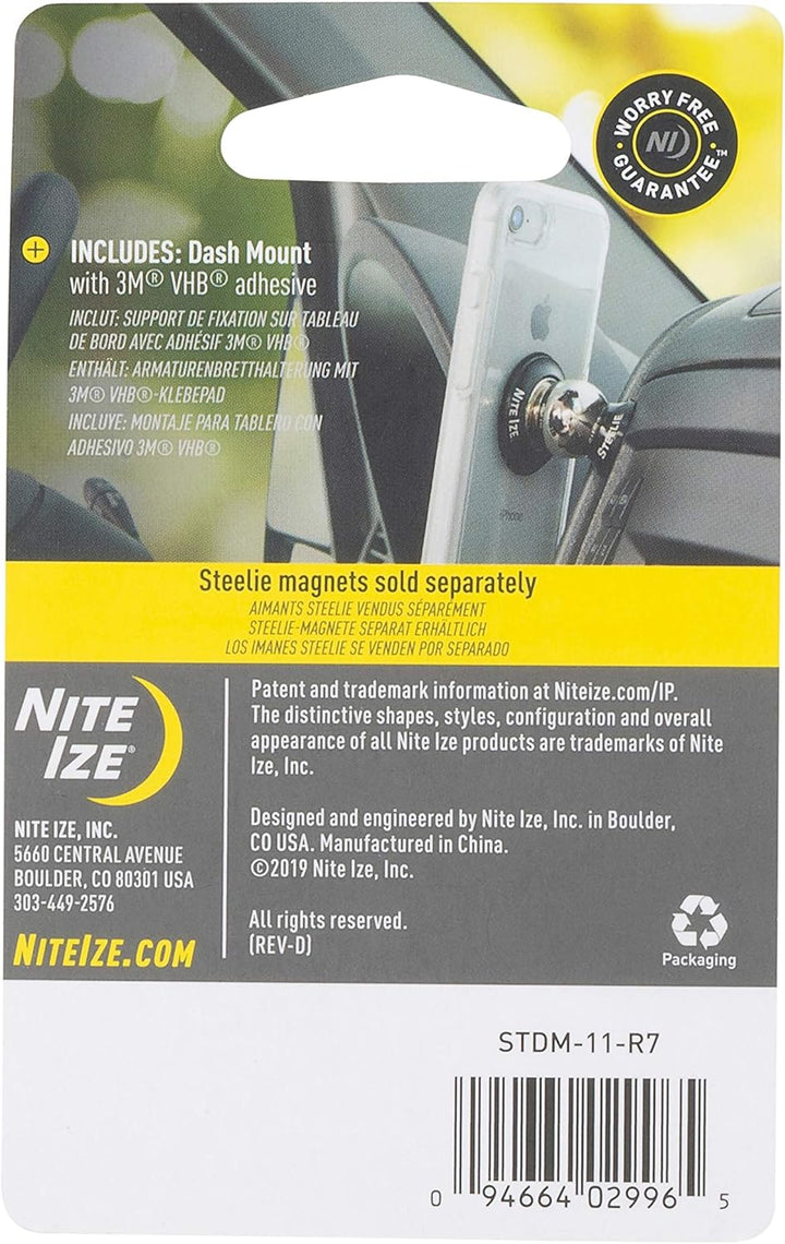 Nite Ize Ize STDM-11-R7 NI-STDM-11-R7 Steelie Kugelhalterung Handy-Kfz-Halterung Magnetbefestigung,