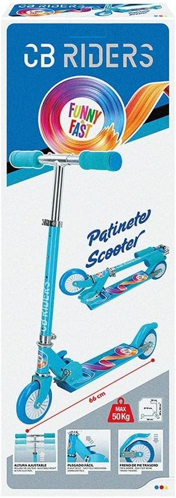 CB Riders - Tretroller für Kinder 3 Jahre klappbar Aluminium Räder 12 cm CB-Fahrer (54068), L