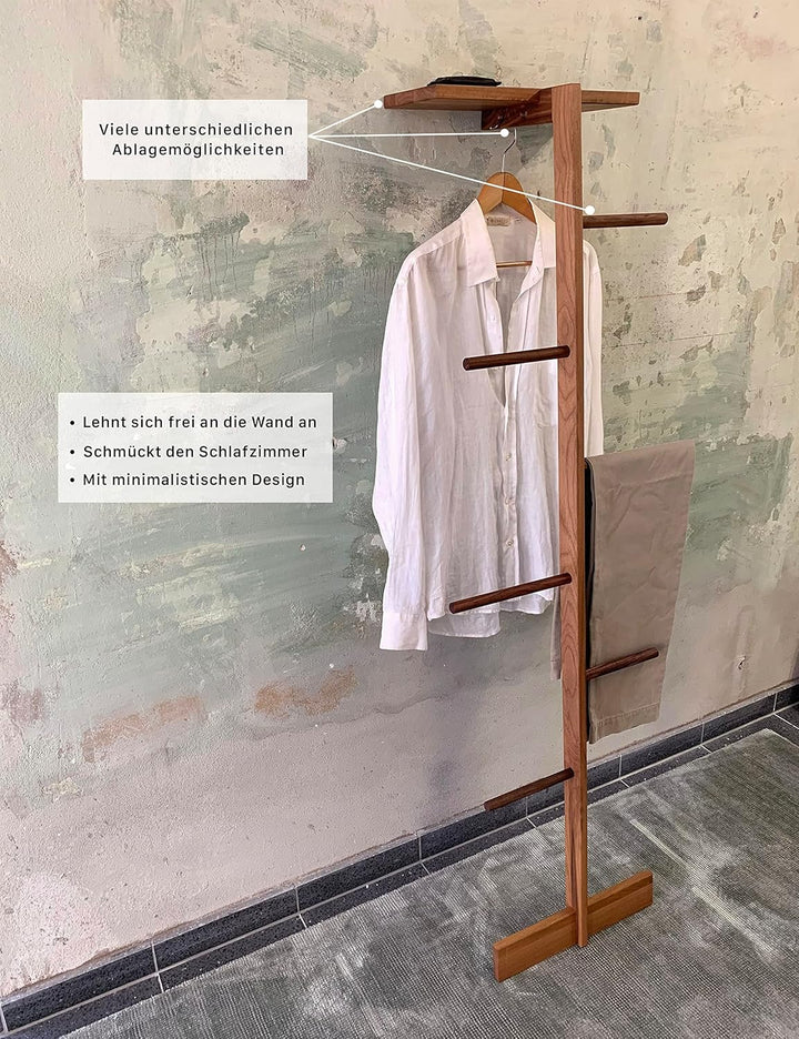 Stummer Diener aus Holz, Design Kleiderleiter, Herrendiener &amp; Modern Stiller Diener für Damen und He