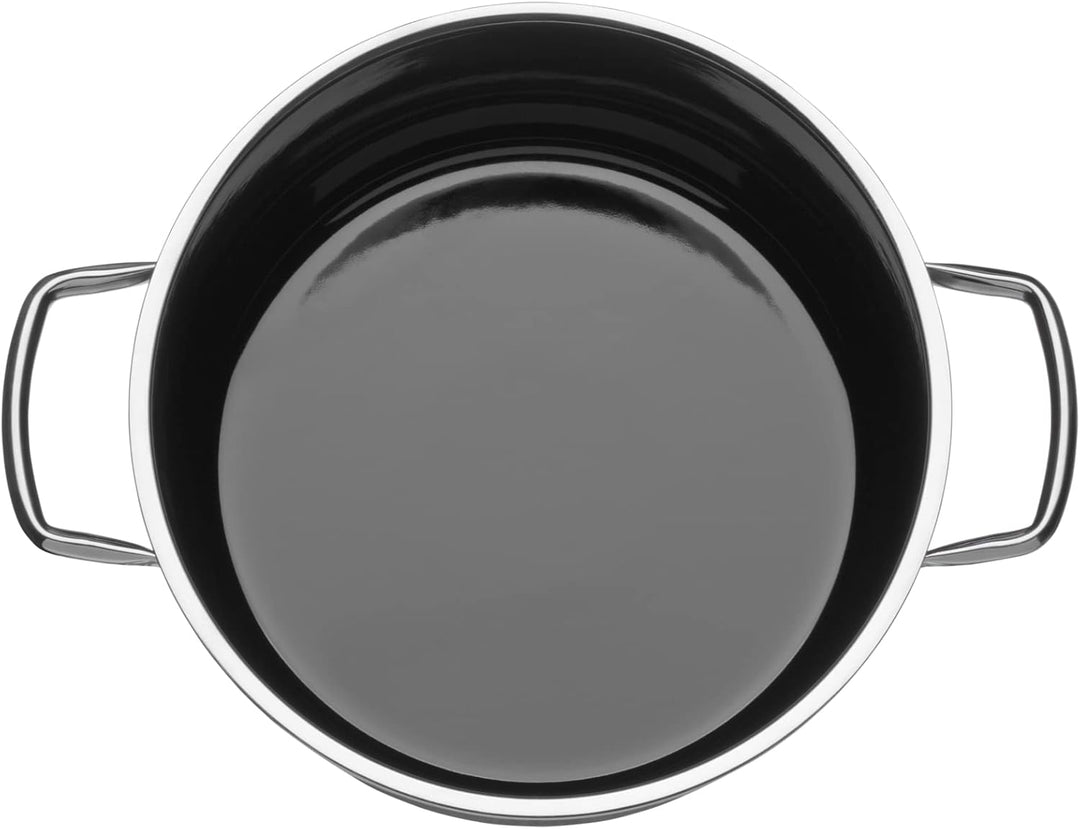WMF Fusiontec Mineral Kochtopf gross 24cm, Glasdeckel, Fleischtopf Induktion 6,4l, High-Tech Keramik