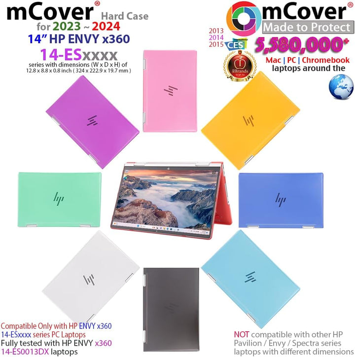 mCover Hartschalen-Schutzhülle, nur kompatibel mit HP Envy x360 14-ES0000 Serie (2023 ~ 2024) (passt