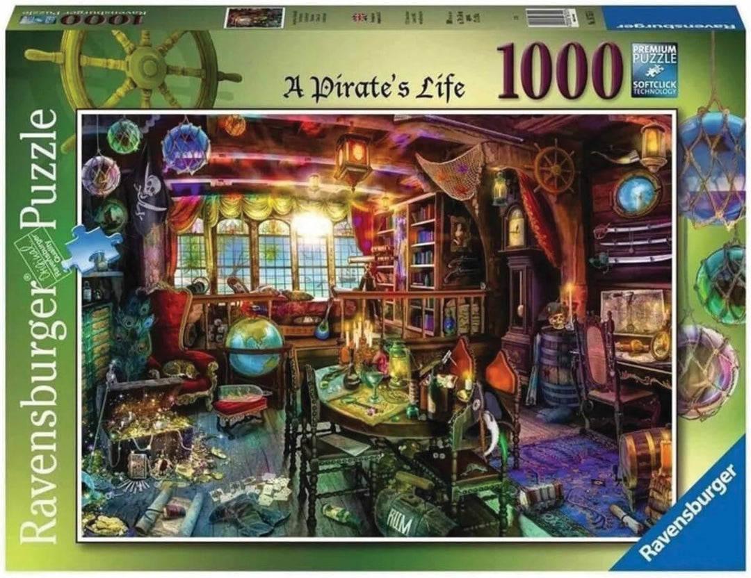 Ravensburger Aimee Stewart Puzzle, A Pirate's Life, 1000-tlg Puzzle für Erwachsene und Kinder ab 12
