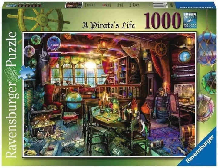 Ravensburger Aimee Stewart Puzzle, A Pirate's Life, 1000-tlg Puzzle für Erwachsene und Kinder ab 12
