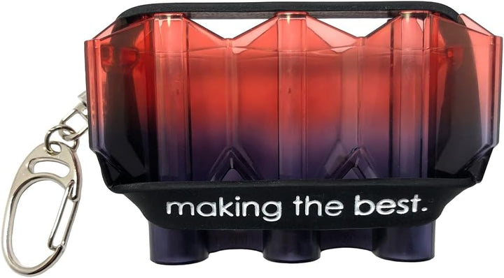 LSTYLE Dart Flight Case: Hard Shell Case for Dart Flights - Holds One Set of Flights Rot - Schwarz,