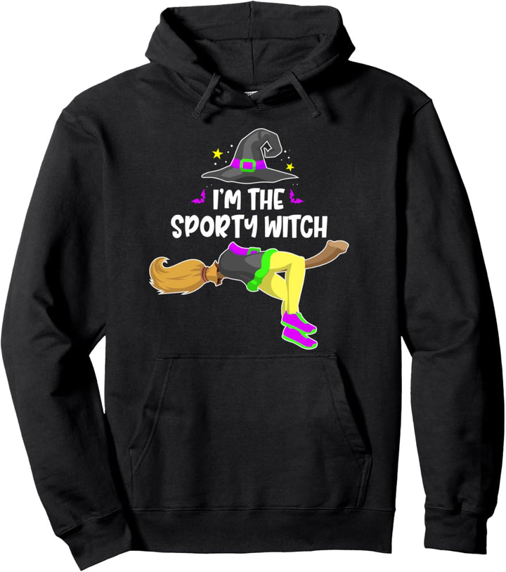 I'm the Sporty Witch Funny Halloween Matching Group Costume Pullover Hoodie