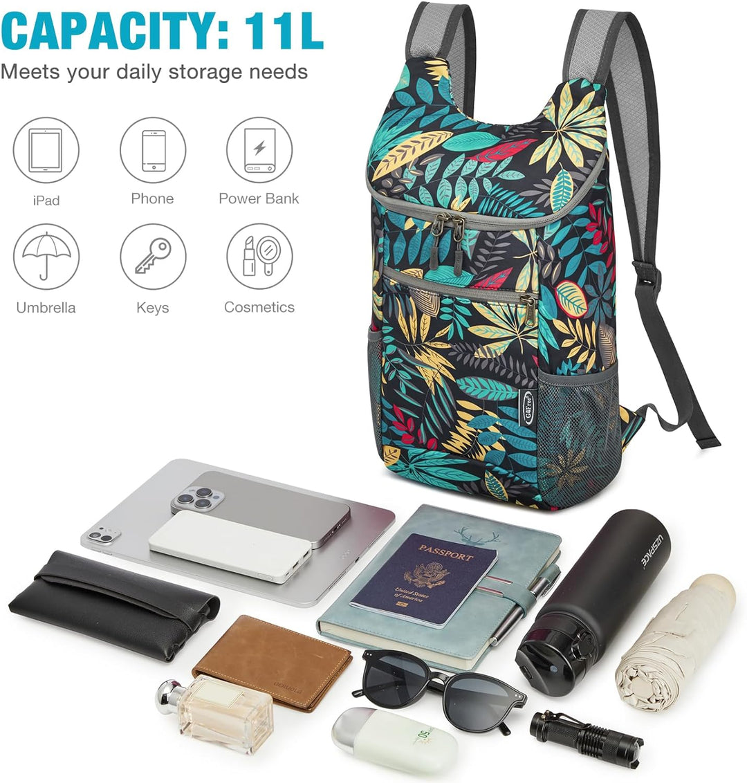 G4Free Ultraleichter 11 l kleiner faltbarer Rucksack für Reisen, Wandern, Radfahren, Wandern oder Me