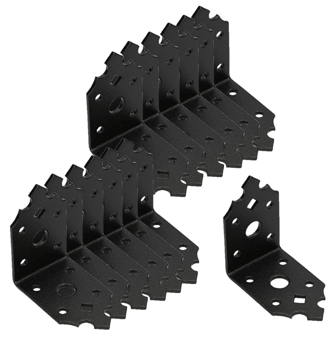KOTARBAU® 25er Set Winkelverbinder 65x65x40mm Stuhlwinkel Möbelwinkel Lochwinkel Bauwinkel Holzverbi