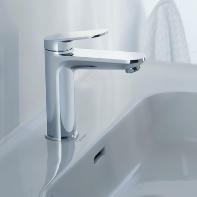 Duravit Wave Waschtischarmatur, Grösse M (Auslauf Höhe 111 mm), energiesparende Waschbecken Armatur