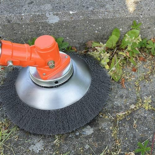 Lihaian Wildkrautbürste für Motorsense Rasentrimmer - Wildkrautbürste mit 25,4mm Bohrung, Bodendurch
