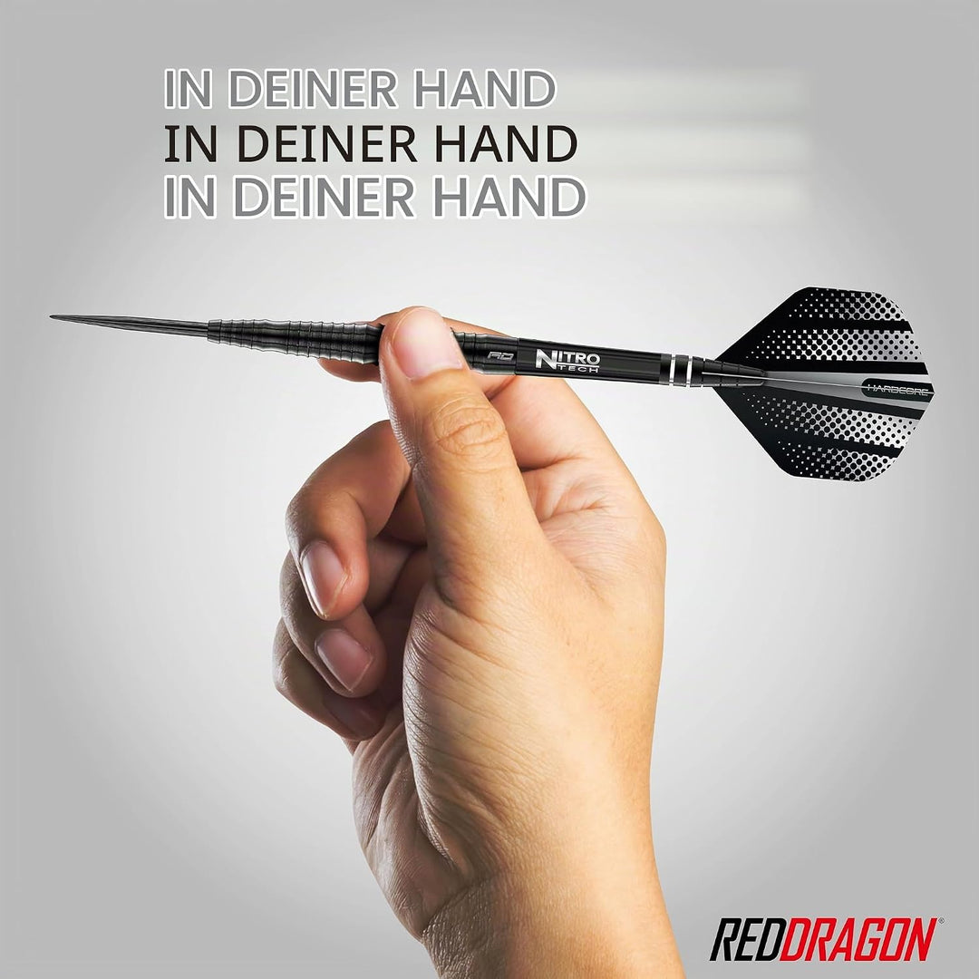 RED DRAGON Razor Edge Extreme Professional Tungsten Darts Set with Flights and Stems 23.0 Gramm, 23.