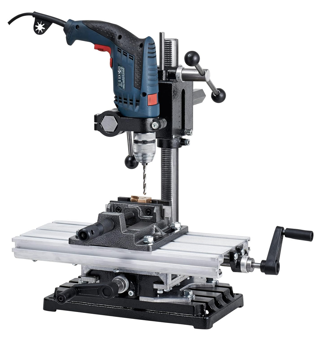 WABECO 2-Achsen Koordinatentisch K400 400 x 180 mm mit Spannpartzen Satz 58-teilig Kreuztisch Bohrti