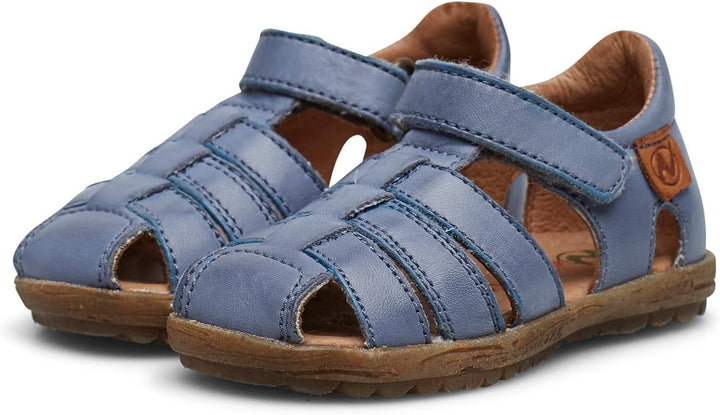 NATURINO SEE-Halb geschlossene Sandalen aus laminiertem Leder-Rosa, 20 EU Blau Celeste 0c08