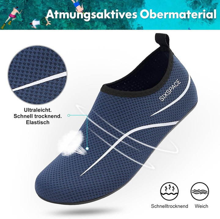 Sixspace Badeschuhe Wasserschuhe Strandschuhe Schnell Trocknend Schwimmschuhe Breathable Aquaschuhe
