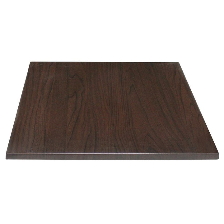 Bolero Square Table Top Dark Brown - 600mm 600(L) x 600(W)mm, 600(L) x 600(W)mm