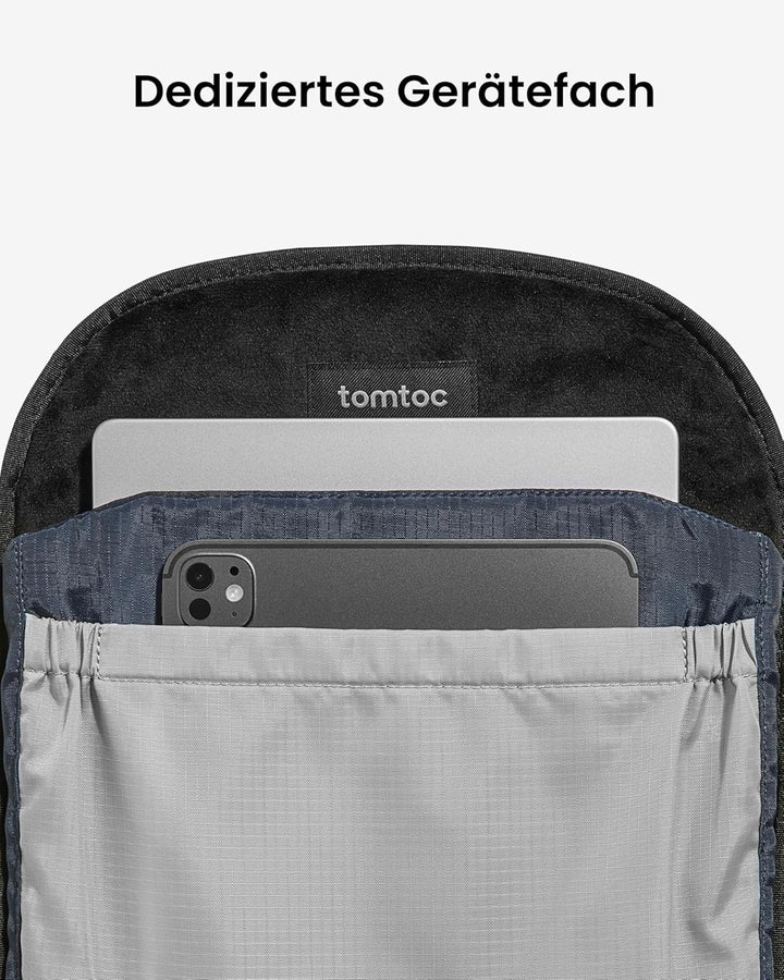 tomtoc Laptop Rucksack 22L, Business Rucksack Herren Damen mit Laptopfach für 15,6-16 Zoll Notebook,