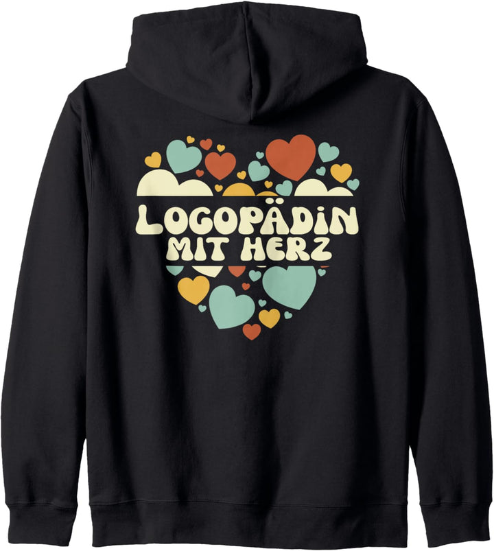 Logopädin Mit Herz, Logopädie Frauen Logopädin Kapuzenjacke