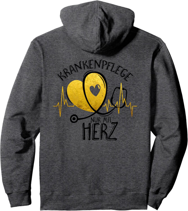 Heart Curve Stethoscope - Krankenpflege 3 Fan Fun Pullover Hoodie